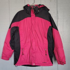 L.L.Bean Women's Color Block Insulated Winter Ski Parka Jacket. Size S